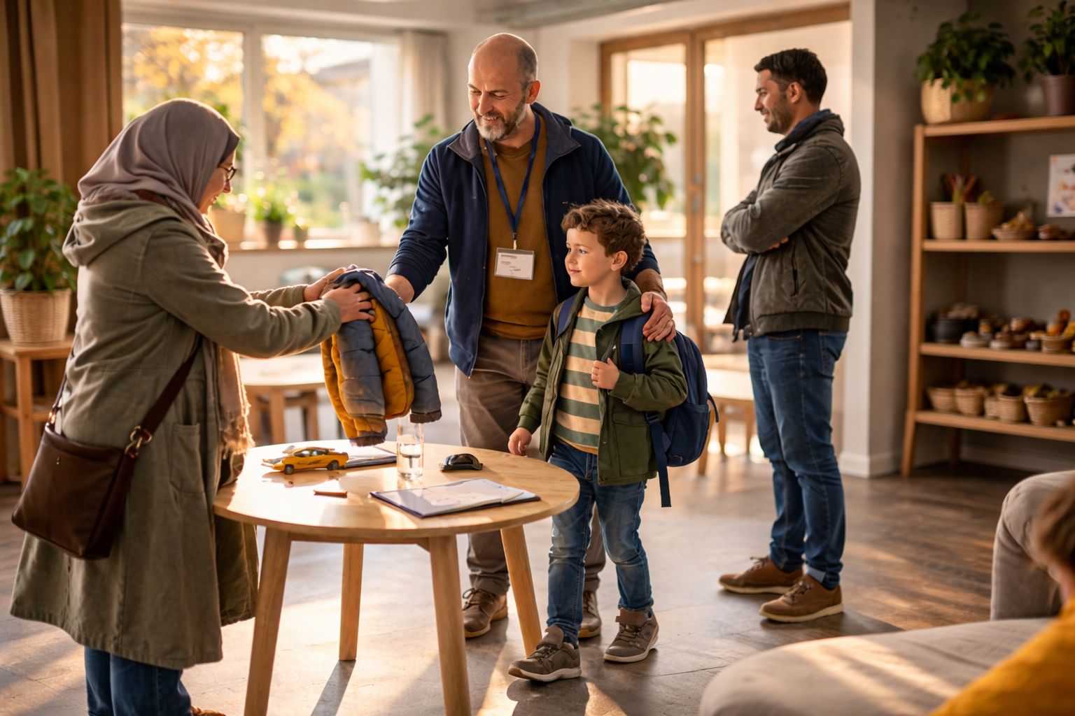 Begleitete Kinderübergabe